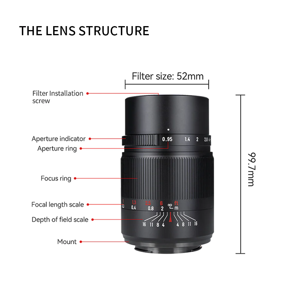 MF 25mm f/0.95 APS-C lens for E/FX/Z - Image 7