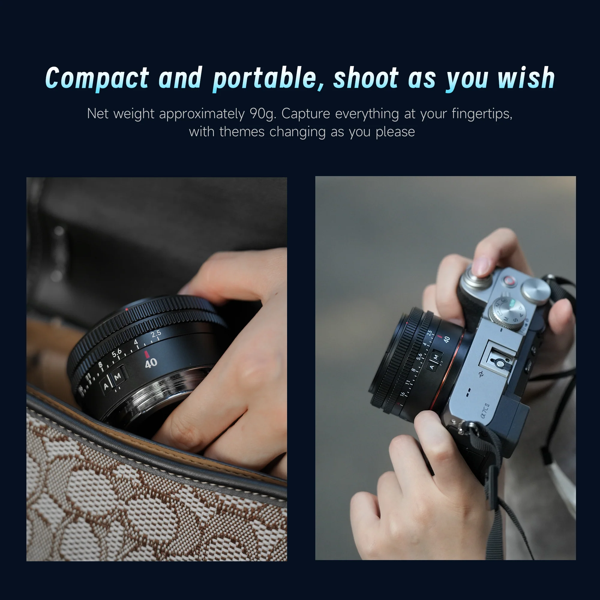 AF 40mm F2.5 Full-frame Lens for E - Image 4